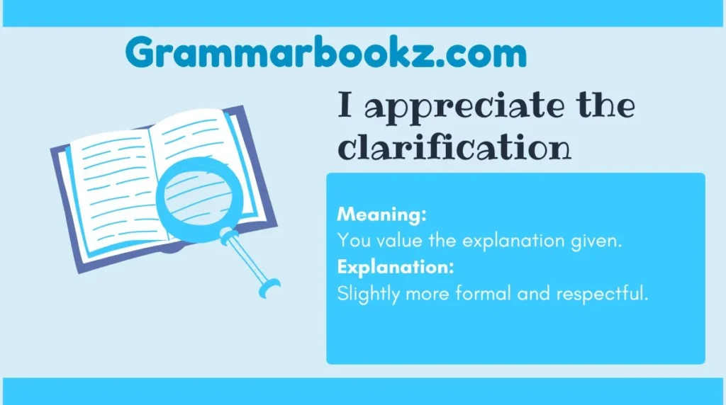 I appreciate the clarification