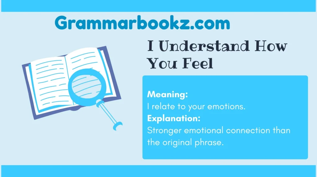 I Understand How You Feel