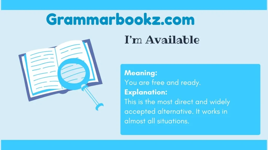 I’m Available