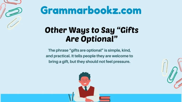 Other Ways to Say “Gifts Are Optional”