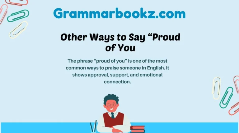 Other Ways to Say “Proud of You