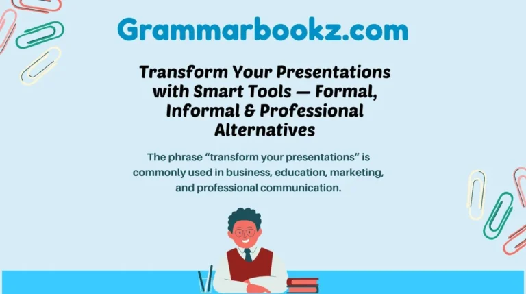 Transform Your Presentations with Smart Tools — Formal, Informal & Professional Alternatives