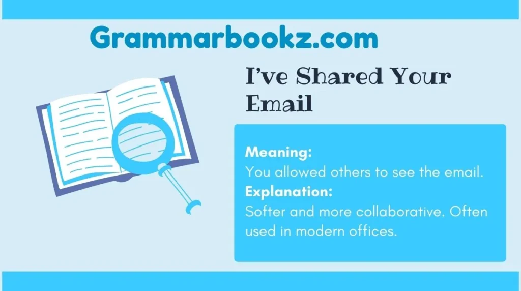 I’ve Shared Your Email