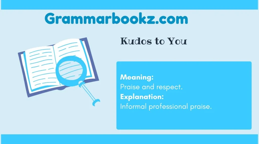 Kudos to You